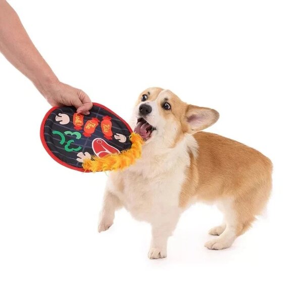 BARK Pet Summer Big Shake Lake Bark-B-Q Dog Plush Crinkle Toy Stuffing Free - Picture 5 of 5